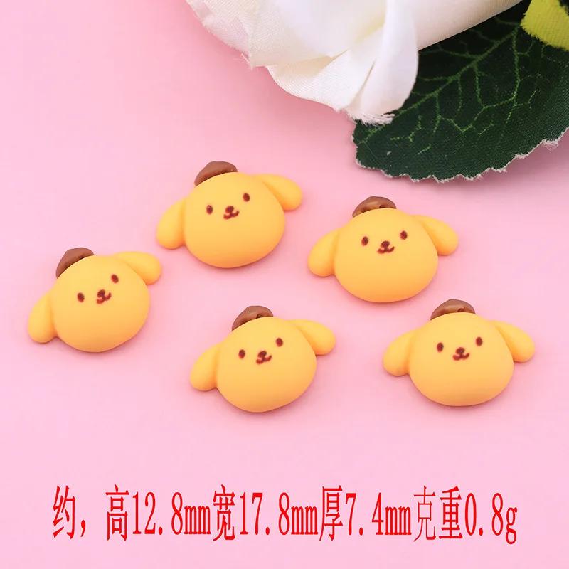 20 Pieces Of Cartoon Small Dog Cute Animal Series Resin Handmade Diy Jewelry Gifts Hair Clip Accessories
