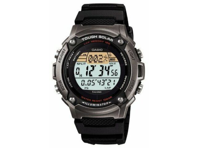 

Casio Спортивные часы LAP MEMORY 120 W-S200H-1AJF Solar мужские новые в коробке