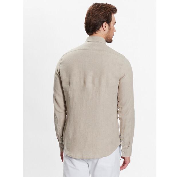Рубашка Calvin Klein Linen Solid Slim Shirt