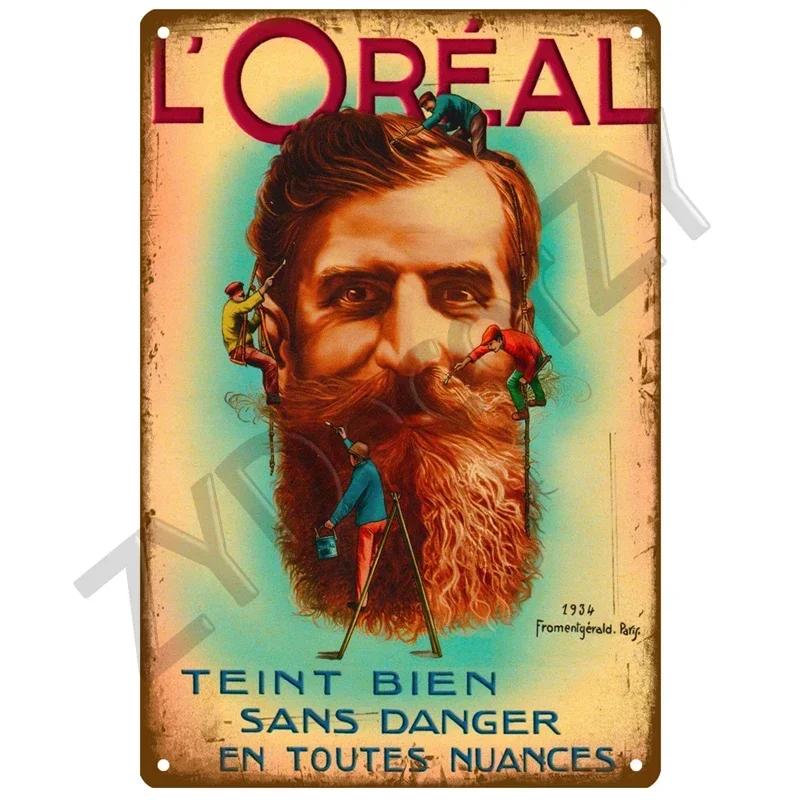 Vintage Barber Shop Metal Sign  Retro Haircut and Shave Plaque for Cafe Bar Pub  Tin Wall Decor Poster  Home Decor Iron Plate