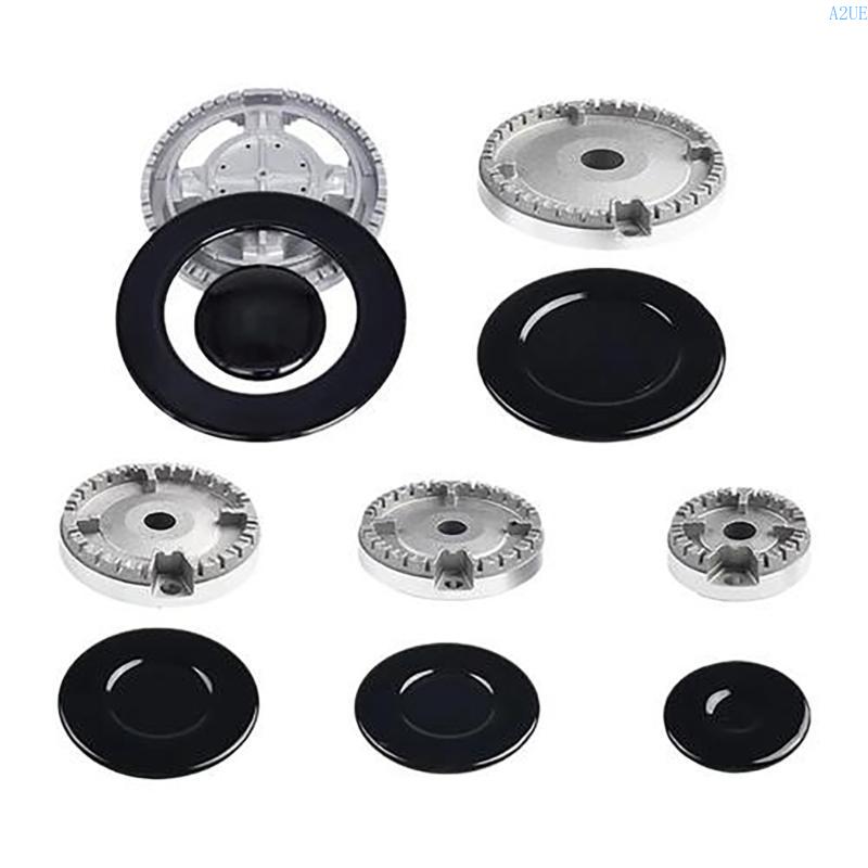 A2UE Professional Stove Top Accessories Burners Caps and Knob Set for Stove