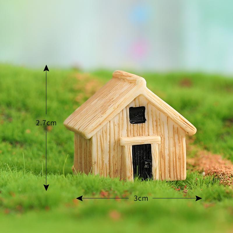 

1 шт. Деревянный дом комната классическое деревянное домашнее здание деревня уединение ремесла фигурка орнамент миниатюры DIY украшения