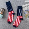 New US Flag socks women men Charm Hip Hop socks funny Fashion streetwear Cotton long tube Sock Party Gift