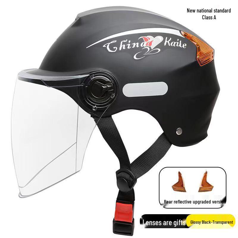 Universal Lightweight Electric Vehicle Helmet: Breathable, Sunscreen, All-Season Protection for Bikes and Motorcycles