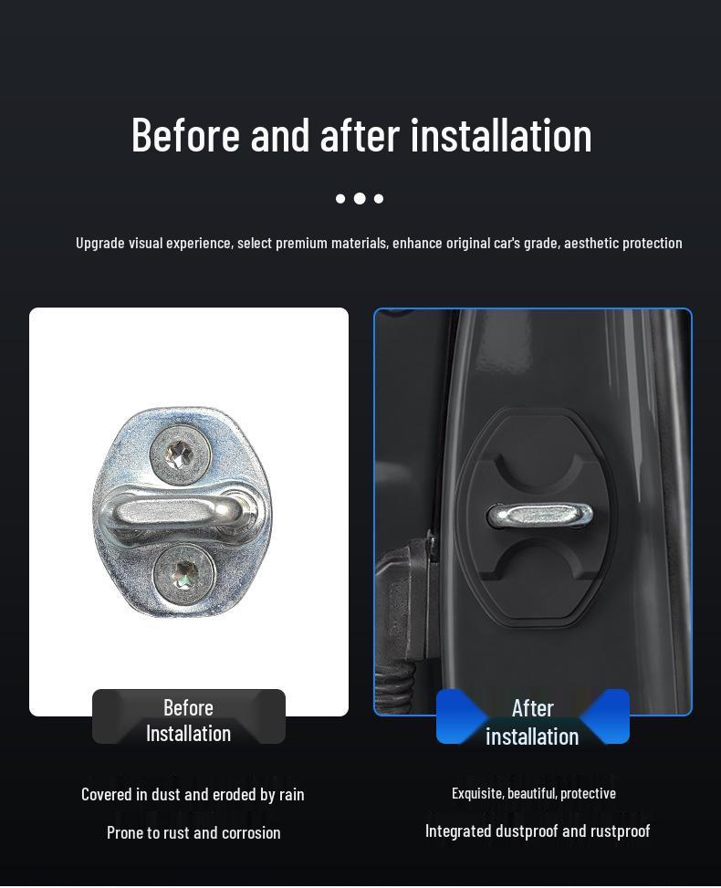Chery iCAR23/03 Car Door Lock Buckle & Shock Absorption Silicone Cover