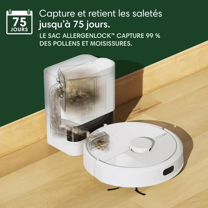 Aspirateur Robot Irobot ROOMBA 105 COMBO ROBOT + AutoEmpty Dock Blanc