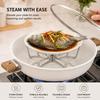 Reversible Foldable Steamer Rack for Pot, Cross-Shaped Steamer Insert for Vegetables and