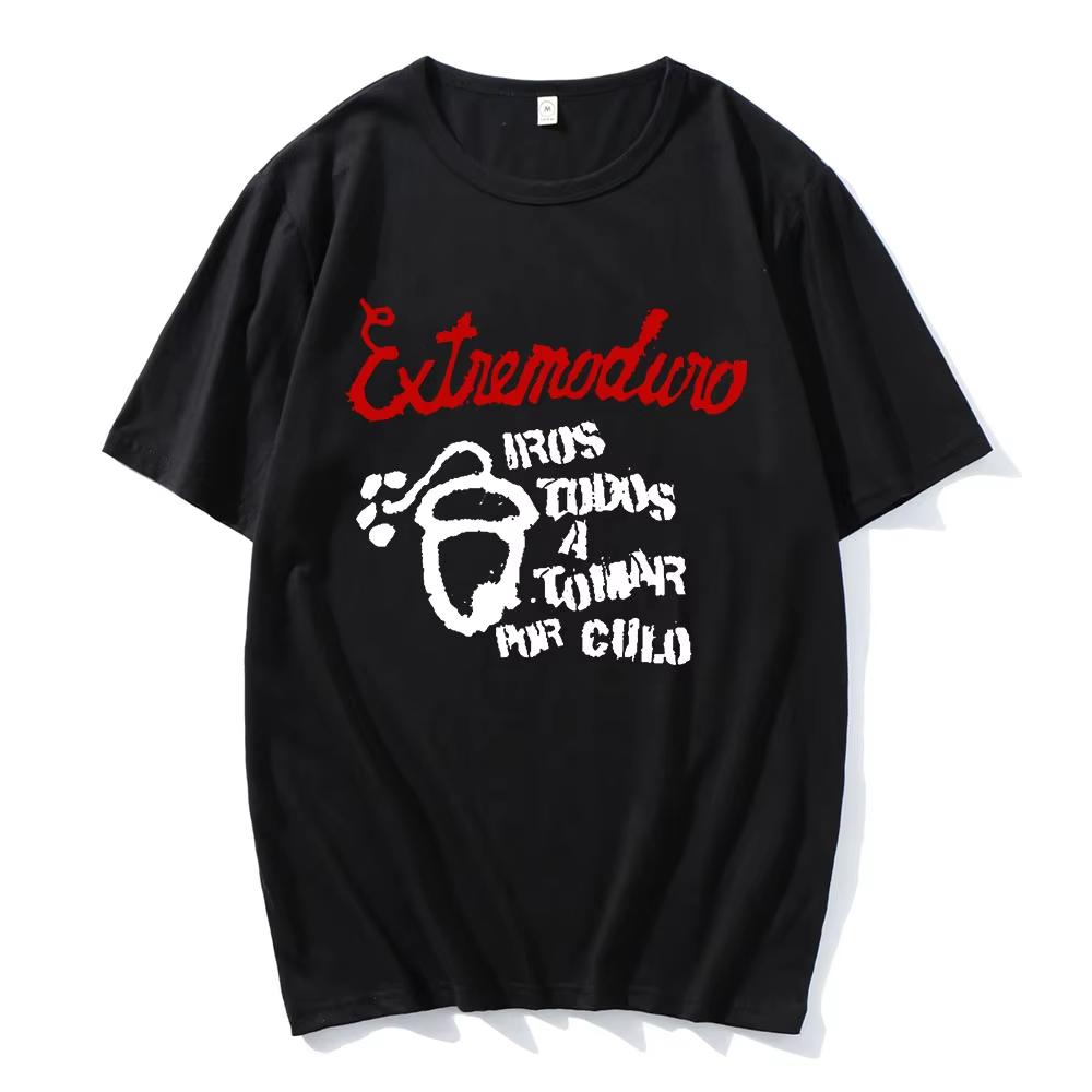 

Extremoduro IROS TODOS A TOMAR POR CULO T-shirt Cotton Loose Short Sleeve Male Tshirts Rock Band Hip Hop Streetwear Unisex Tees 5XL різнокольоровий