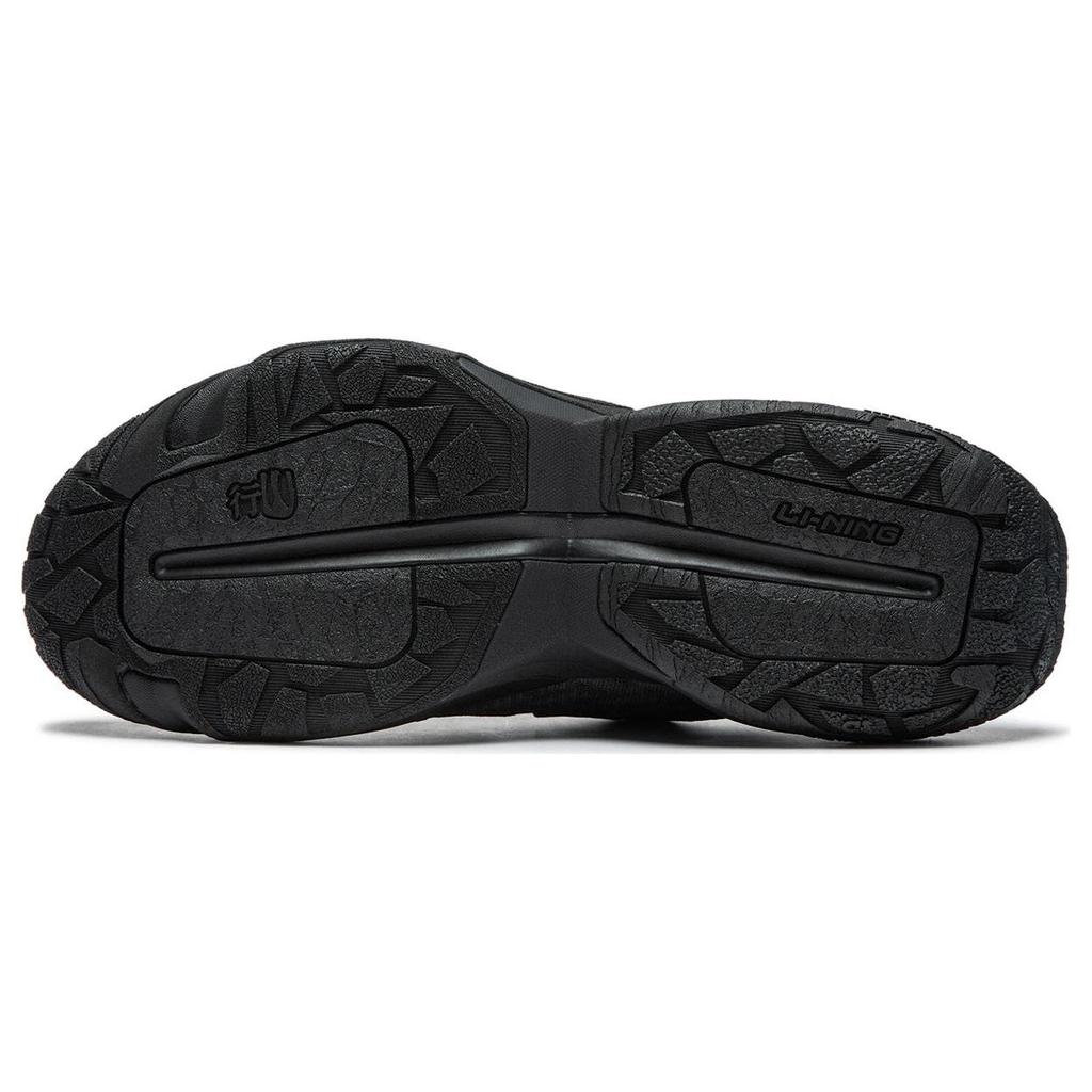 Li Ning Outdoor CF Tracing Cushioning, Wear Resistant Low top Casual Shoes Unisex Black AGLU177-2