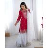 Women Bollywood Ready To Wear Party Wear Sharara Suit Salwar Kameez Set Dress SC-2204