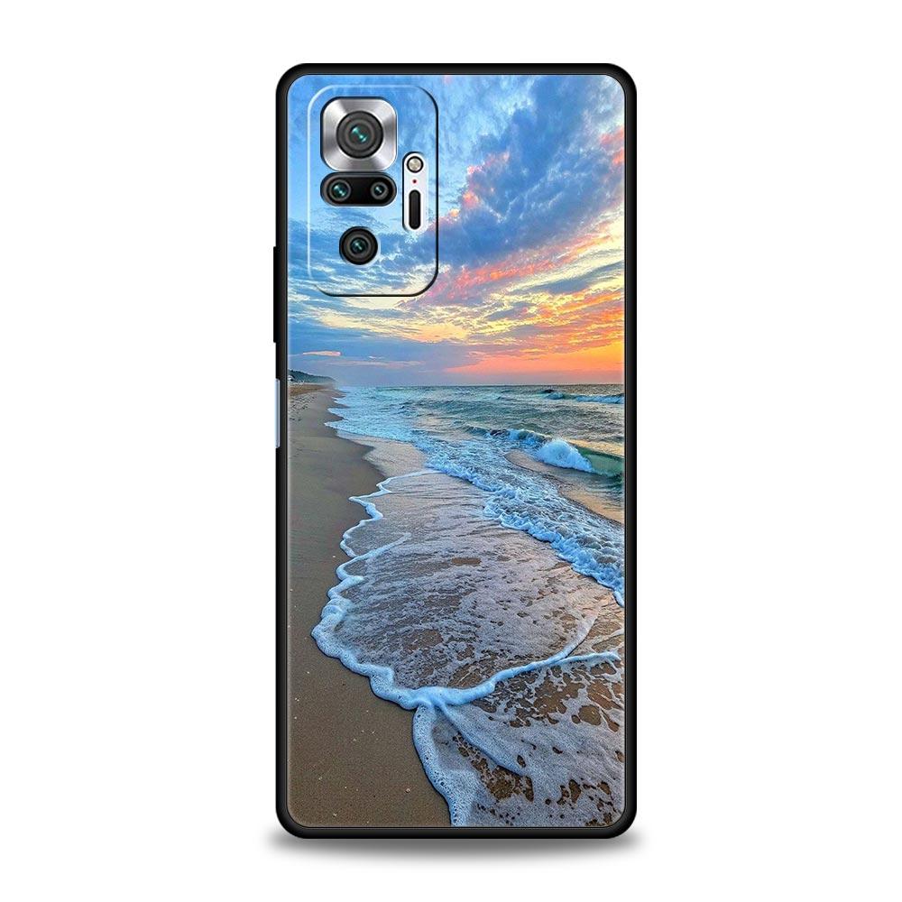 Seaside Scenery Wave Beach Pattern Phone Case For Xiaomi Redmi Note 15 14 13 12 4G 9 10 11 Pro Plus 5G 14C 13C 12C 10C TPU Cover