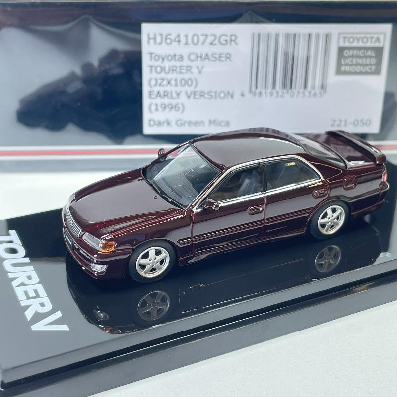 HJ 1:64 Toyota Sports Car 6th Generation JZX100 Chaser Simulation Alloy Car Model Collection Ornament Boy Toy