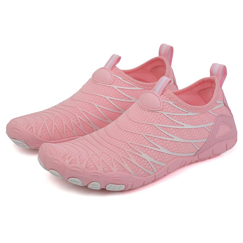 

Мужские Женские Водные Босоножки Пляжная Обувь Для Плавания Вверх по Течению Мягкие Спортивные Сандалии Легкие Парные Удобные Комплексные Тренировочные Туфли 46 46 розовый