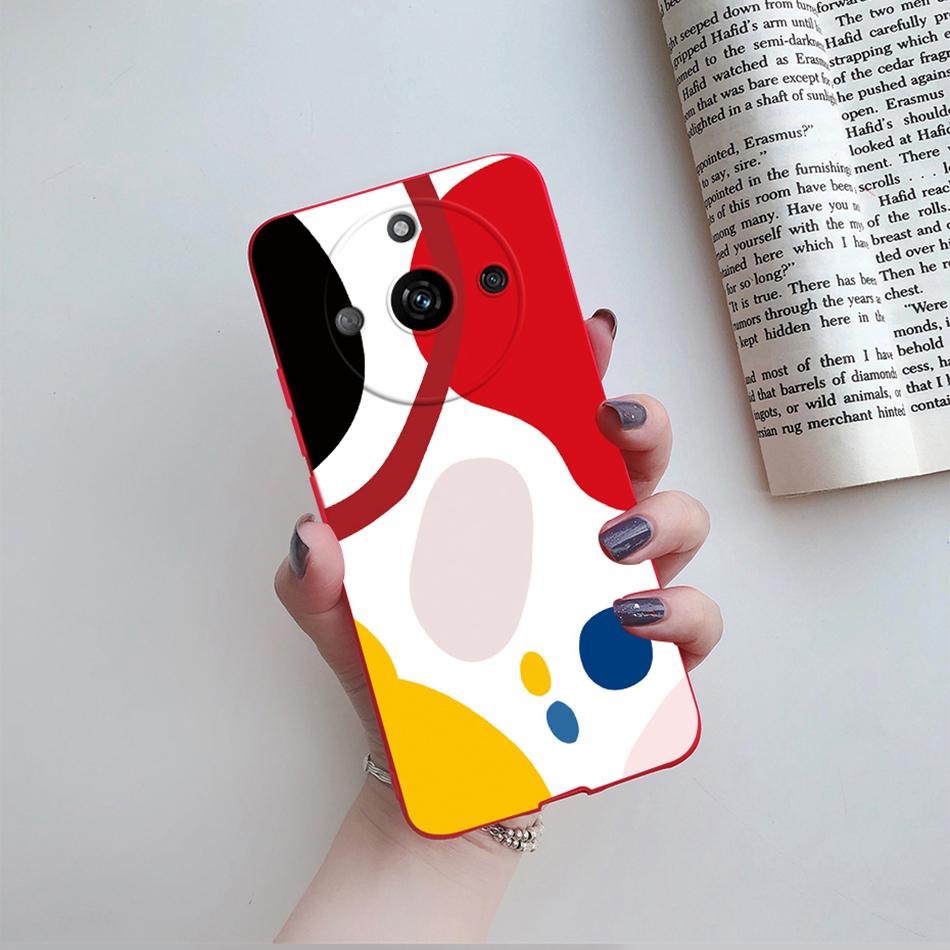 Für Cover Realme 11 Pro Plus Hülle RMX3740 Niedliche Cartoon Katze Blume Weiches Silikon Handyhüllen Für Realme11 11Pro+ 5G 2023 Bumper