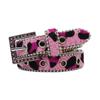 Waist Belt Rhinestones Buckle Leopard Print Chain Costume Belt for Wrap Dress Waist Belt for Suit Skirt Jeans Jewelry