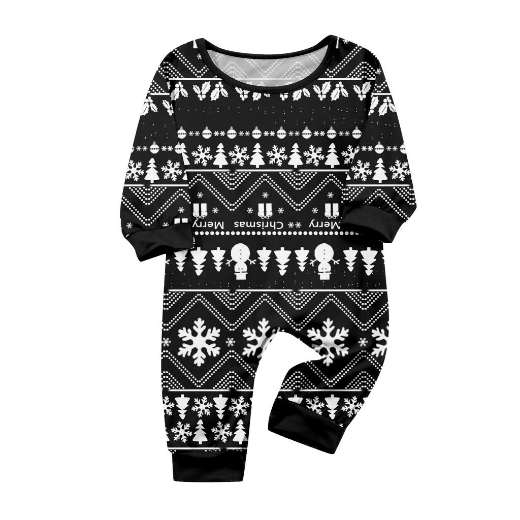 Druk Piżamy Słodki Zestaw Rodzinny, Ubrania Domowe, Zestaw Rodzinny Top z Długim Rękawem Spodnie