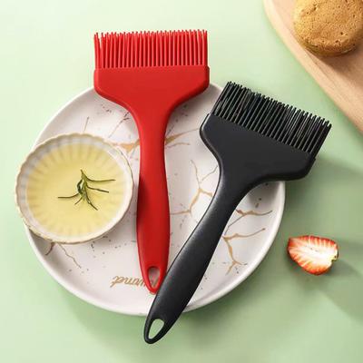 Oil Brush Evenly Spread Wide Brush Head Comfortable Grip Hanging Hole Heat Resistant Basting Brush Extra Large Silicone Pastry Brush Camping Supplies
