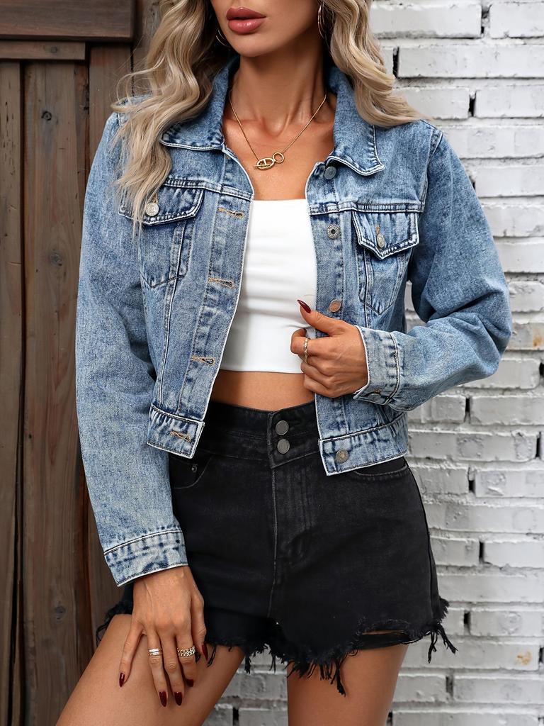 Retro Women's Short Denim Jacket