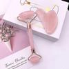 Roller Gua Sha Board Heart Shape Set Jade Roller Facial Massager_Special Gift