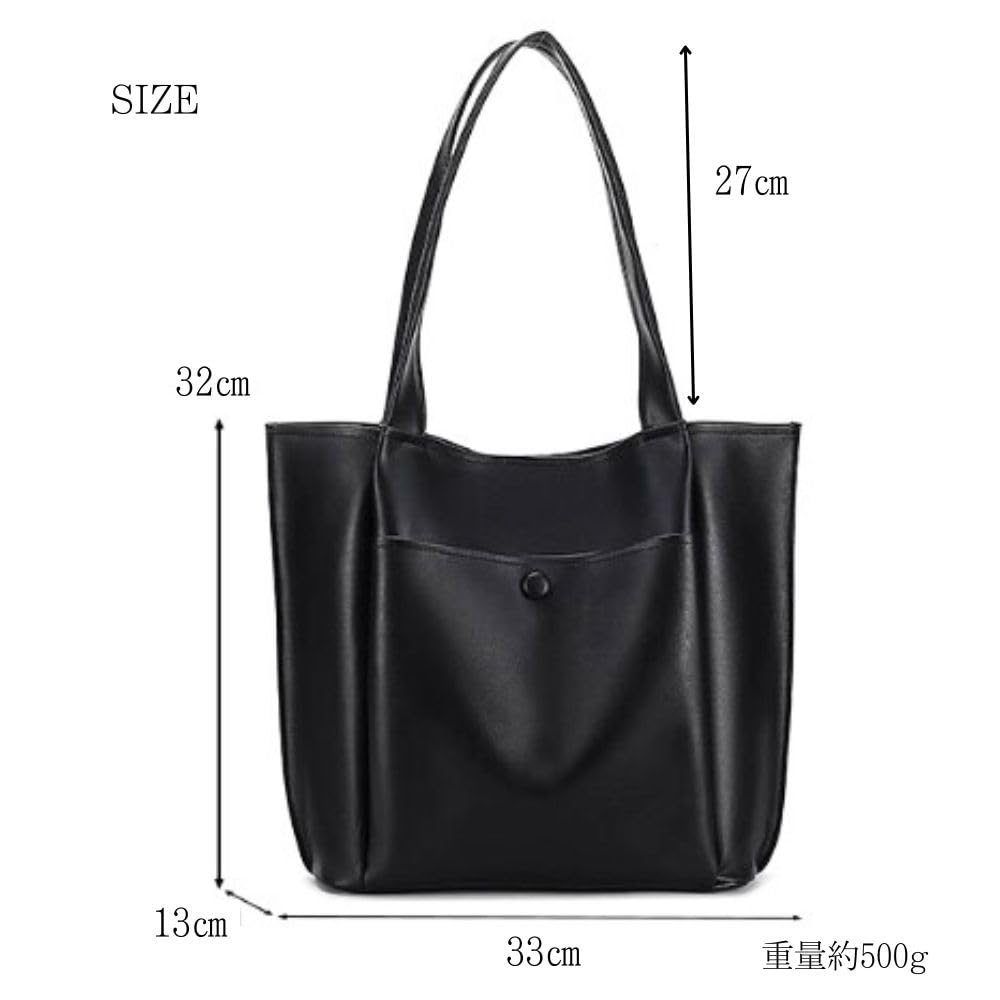 Homarina Women's Tote Bag, Handbag, Business Bag, Fits A4 Sizes, Shoulder Bag (White)