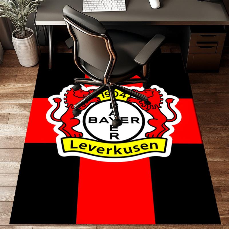 Bayer Football Club Printed Office Carpet Chair Cushion Entryway Rug, Rugs for Living Room, Bedroom Christmas gifts