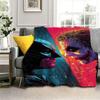 Superhero Laughing J-Joker Movie 3D Flannel Blanket Soft Throw Blanket Art For Home Decor Bedroom Bed Sofa Picnic Fans Gift