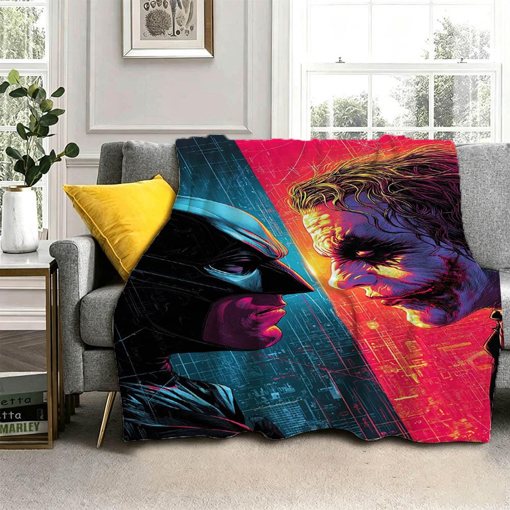 Superhero Laughing J-Joker Movie 3D Flannel Blanket Soft Throw Blanket Art For Home Decor Bedroom Bed Sofa Picnic Fans Gift