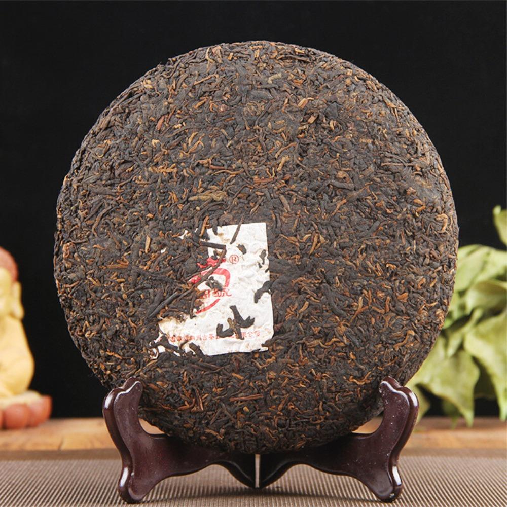 380g Handmade Yunnan Old Tree Pu-erh Ripe Tea Cake Ancient Puer Black Tea