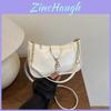 Small Ladies Shoulder Bag With Zipper Closure And Inner Phone Pocket For Street Style