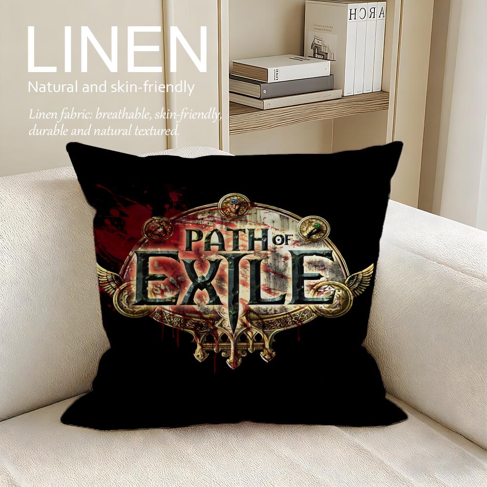 Game Path of Exile Cushion Cover Pillowcase Set Pcs x x Breathable Washable Sofa Cushion Cover
