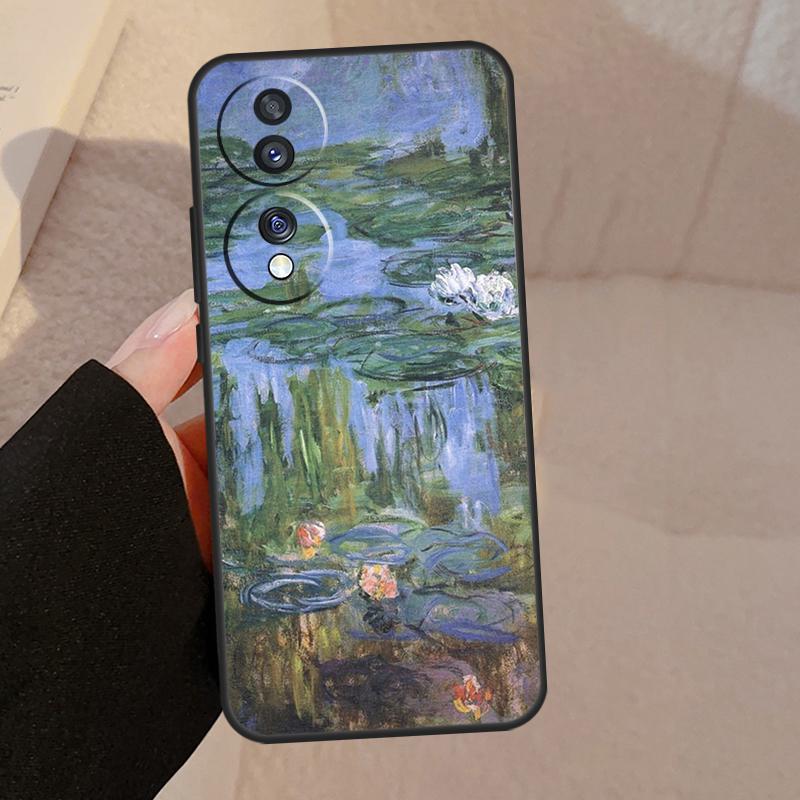 Claude Monet Cool Case For Honor Magic 5 Lite Pro 50 70 90 8X 9X X6 X7 X8 X9 Honor X6a X7a X8a X9a X9b Cover