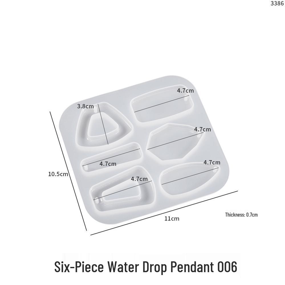 Irregular Flower Leaf Arch Epoxy Pendant Silicone Mold for DIY Crystal Earrings