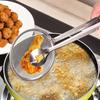 Round Long Handle Stainless Steel Colander Oil Filter Fried Food Grid Scoop