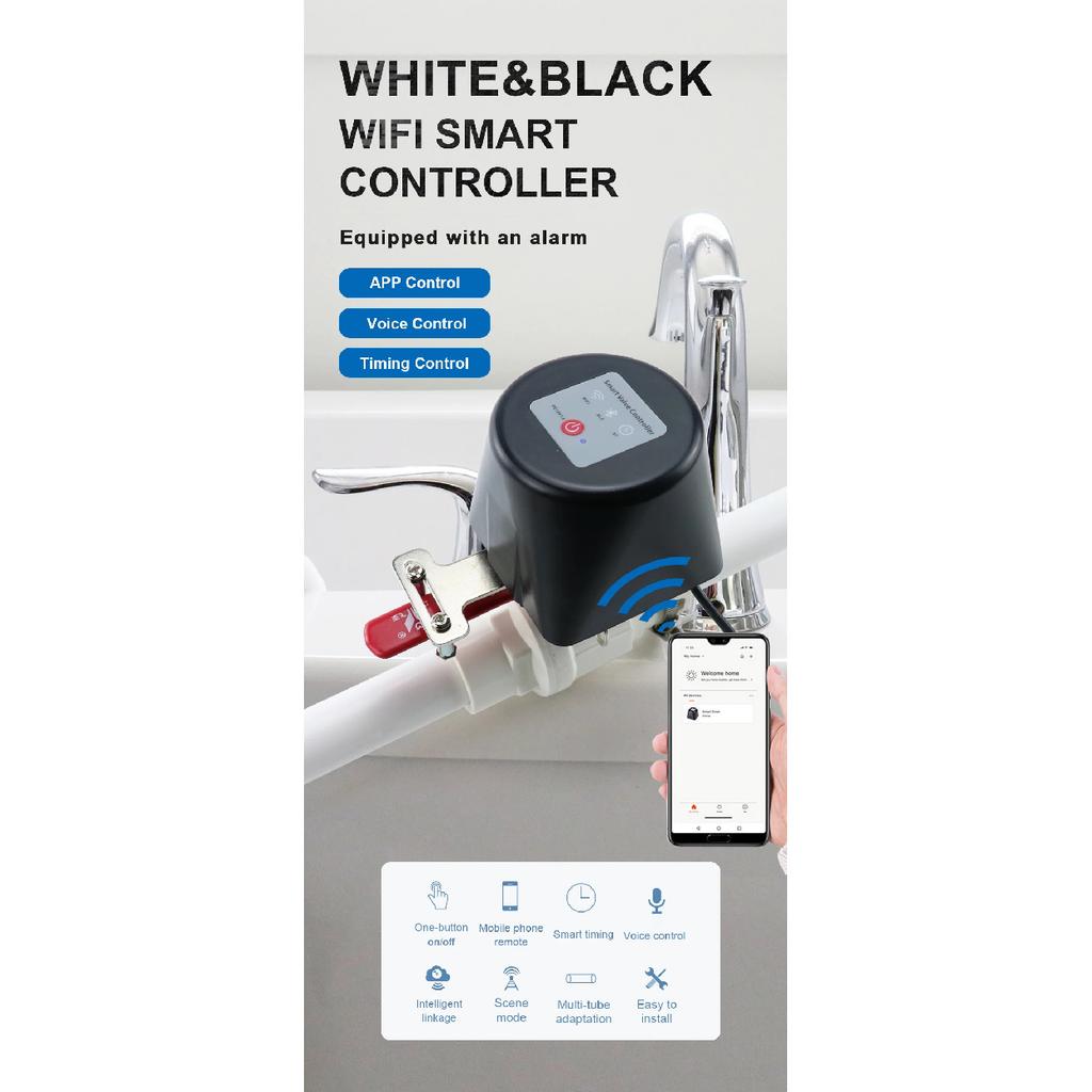 1PC/2PCS Tuya WIFI Smart Water Valve Zigbee Home Automation Control Faucet Timer Support Alice Alexa Google Assistant SmartLife
