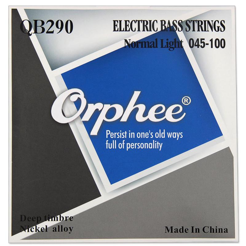 Orphee QB Serie 4/5/6 Stück Elektrische Basssaiten Normal Light Nickellegierung Sechskantkern Elektrisch