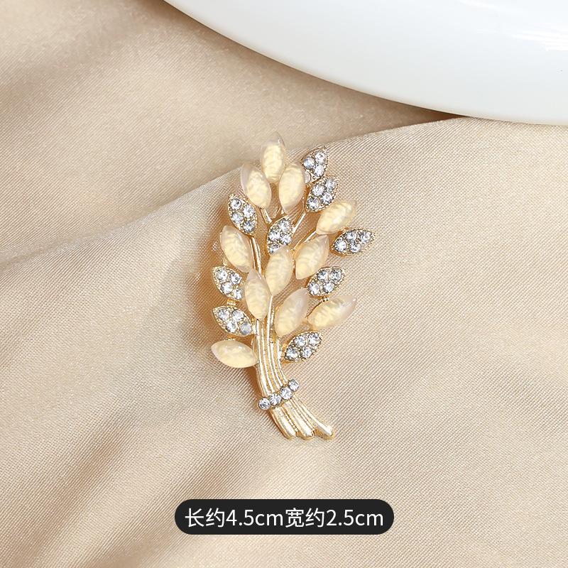 

Опаловый пшеничный колос брошь нишевый дизайн высокая чувственность анти-свет корсаж пряжка легкая роскошная одежда с аксессуарами