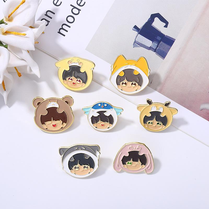 Eyecatching Youth Era Group Pins Metal Alloy Brooches For Ultimate Gear Fan