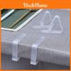 Pinces Transparentes Triangle pour Nappe avec Fixation Antidérapante pour la Table de Salle à Manger et les Fêtes à la Maison