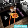 Custom Name Rug Phoenix Basketball Team Area Rug Suitable for Indoor And Outdoor,Carpets for Homes, Offices,Living Rooms,Home Decor,Christmas Gift