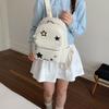 Schoolbag small schoolbag college style classic polka dot star backpack new Korean high value large capacity versatile backpack
