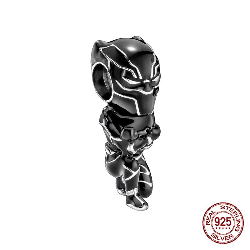 New  Mickey Minnie Beaded Marvel Lron Man Charms Plata De Leyoriginales Fit Bracelet Diy Jewelry Making Women'S Gift