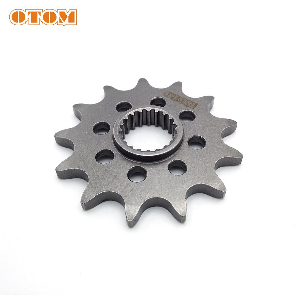 OTOM For KAWASAKI KX250F KX250X Motorcycle Chain Front Sprocket Dirt Bike Enduro Accessories Part 520-13T Engine Forged Sprocket