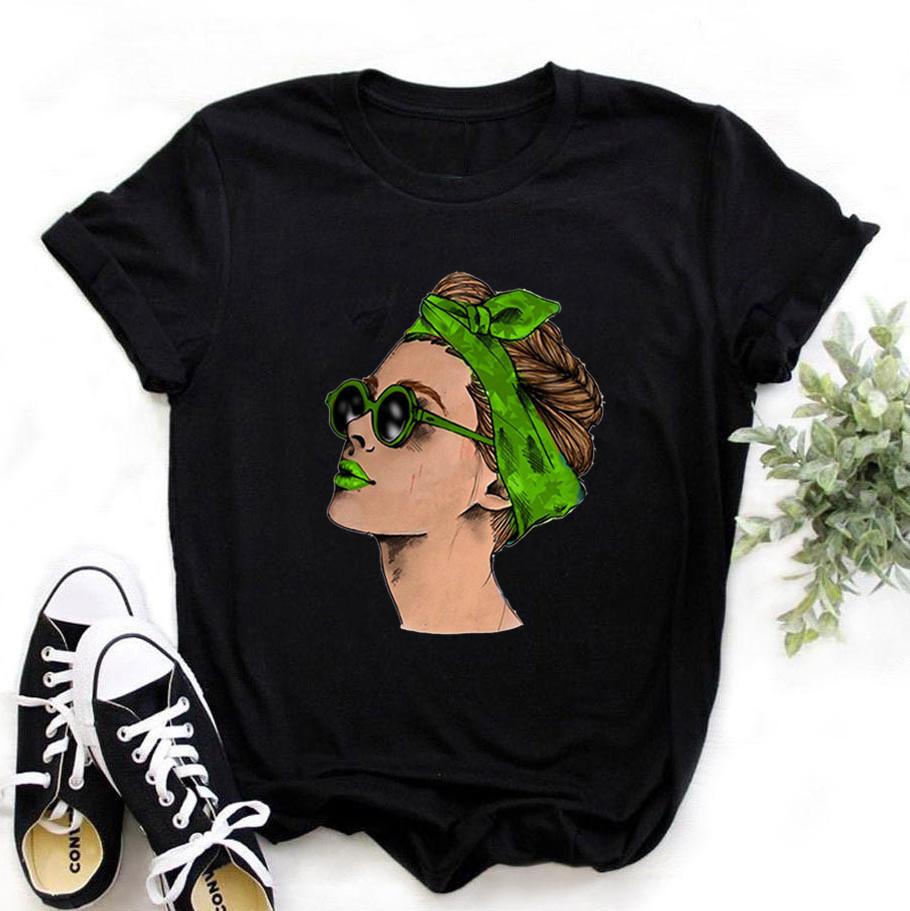 Yellow Plus Size T Shirt Women Summer Print Lady Casual T Shirt Tops Harajuku Streetwear