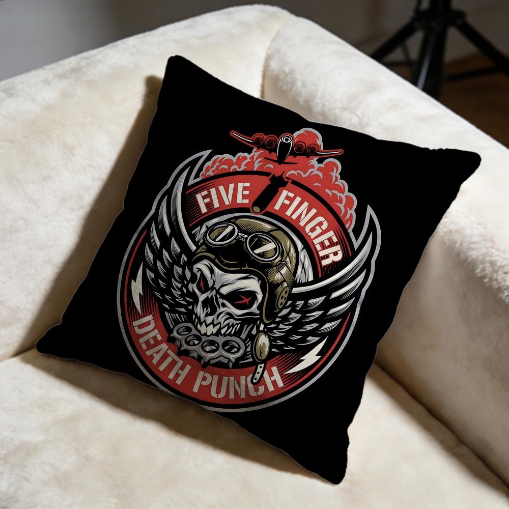 Fashion FFive Finger Death Punchiou Cushion Cover Soft Decorative Pillow Case Suitable for Bedroom Sofa Car Travel Use