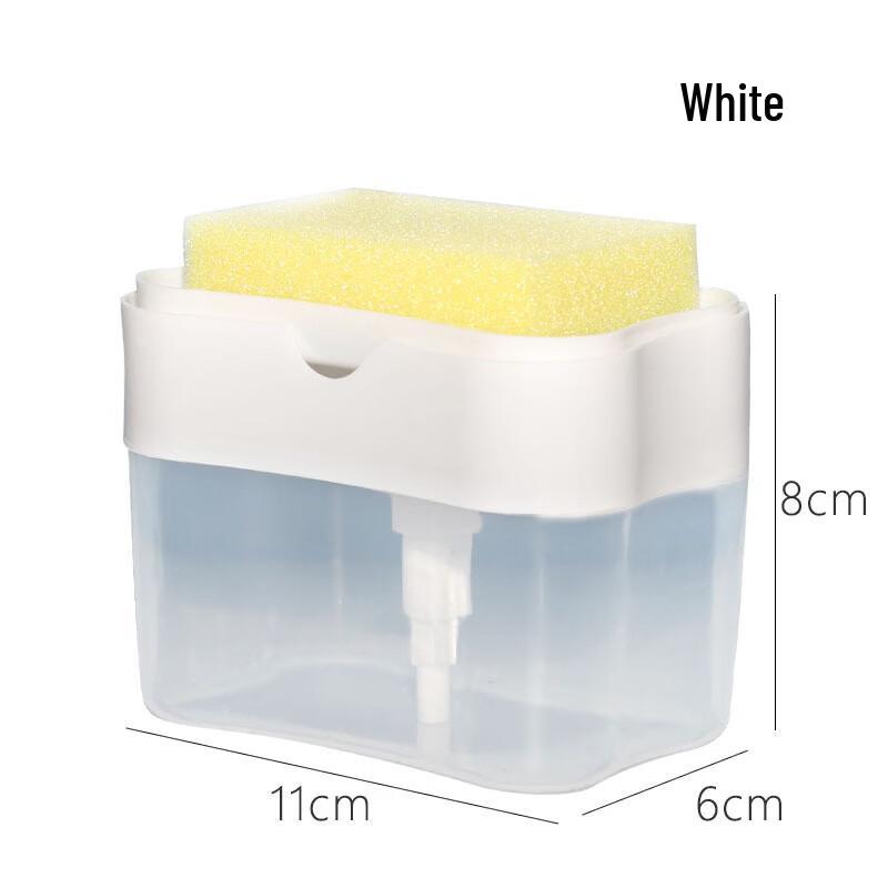 Automatic Press-Type Dish Soap Dispenser with Brush - 2 Pack