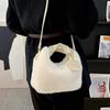 New Plush Texture 2025 Trendy Personality Large Capacity Fashion Winter Fluffy Cross Shoulder Hand Carry Women's Bag