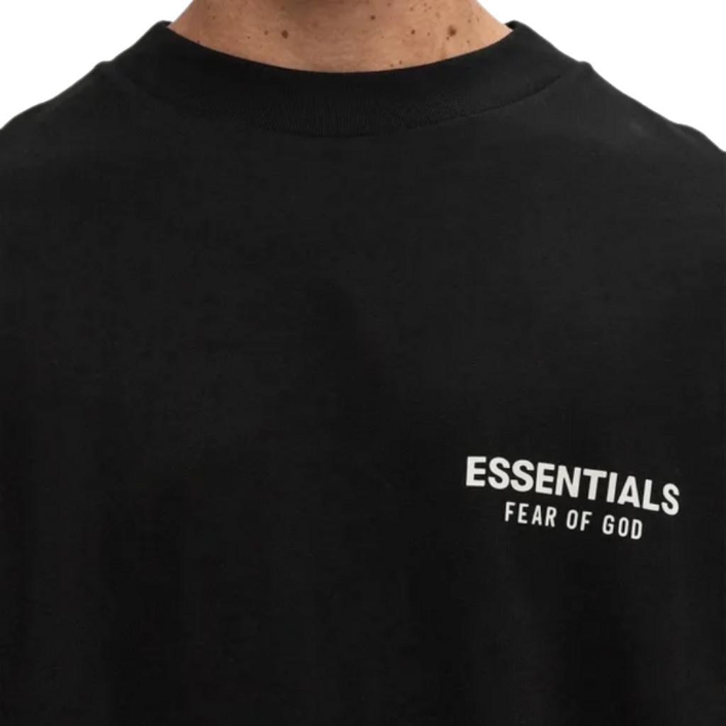 T-Shirt Fear of God Essentials Jersey Crewneck Black