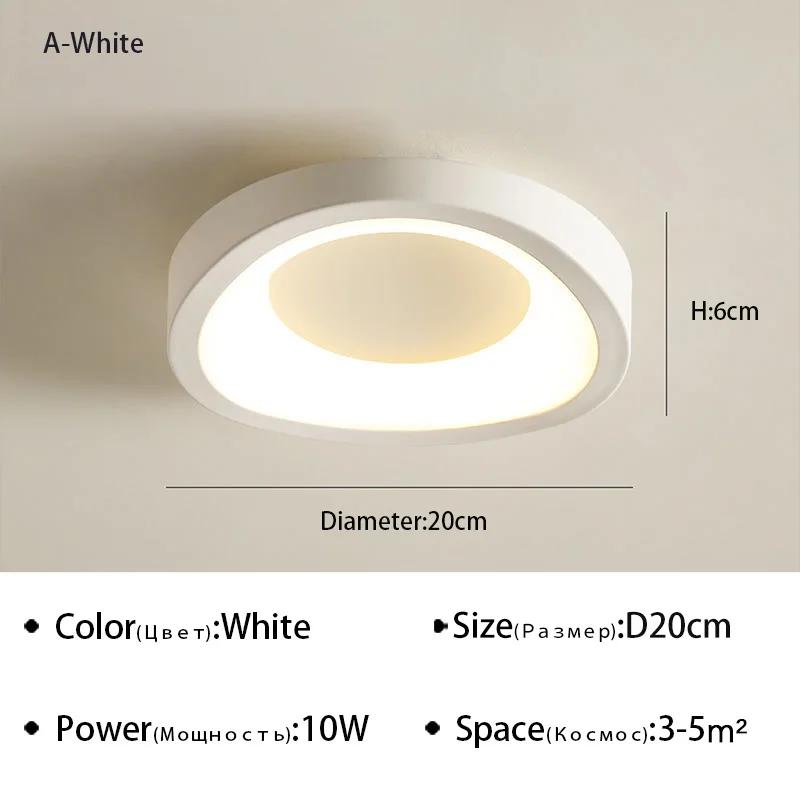 Moderní severské minimalistické vstupní stropní světlo chodba ulička šatna balkon ložnice vnitřní dekorace LED svítidla