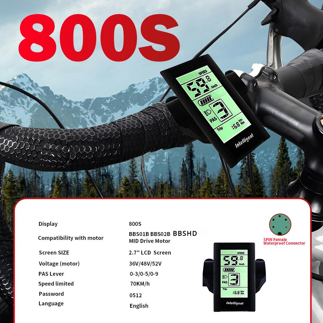 

Electric Bike Bafang Display C18 850C C965 750C Bluetooth Instrument for BAFANG BBS Mid Drive Motor Bicycle ebike Computer UART