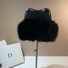 Korean Autumn Winter Ear Plush Women Hats Fur Hairy Streetwear Warm Cap Outdoors Fashion Girl Sweet Hat Gifts